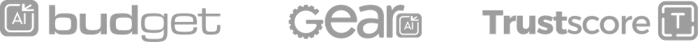 AI budget · Gear · Trustscore